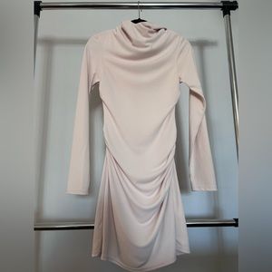Open back hooded dress